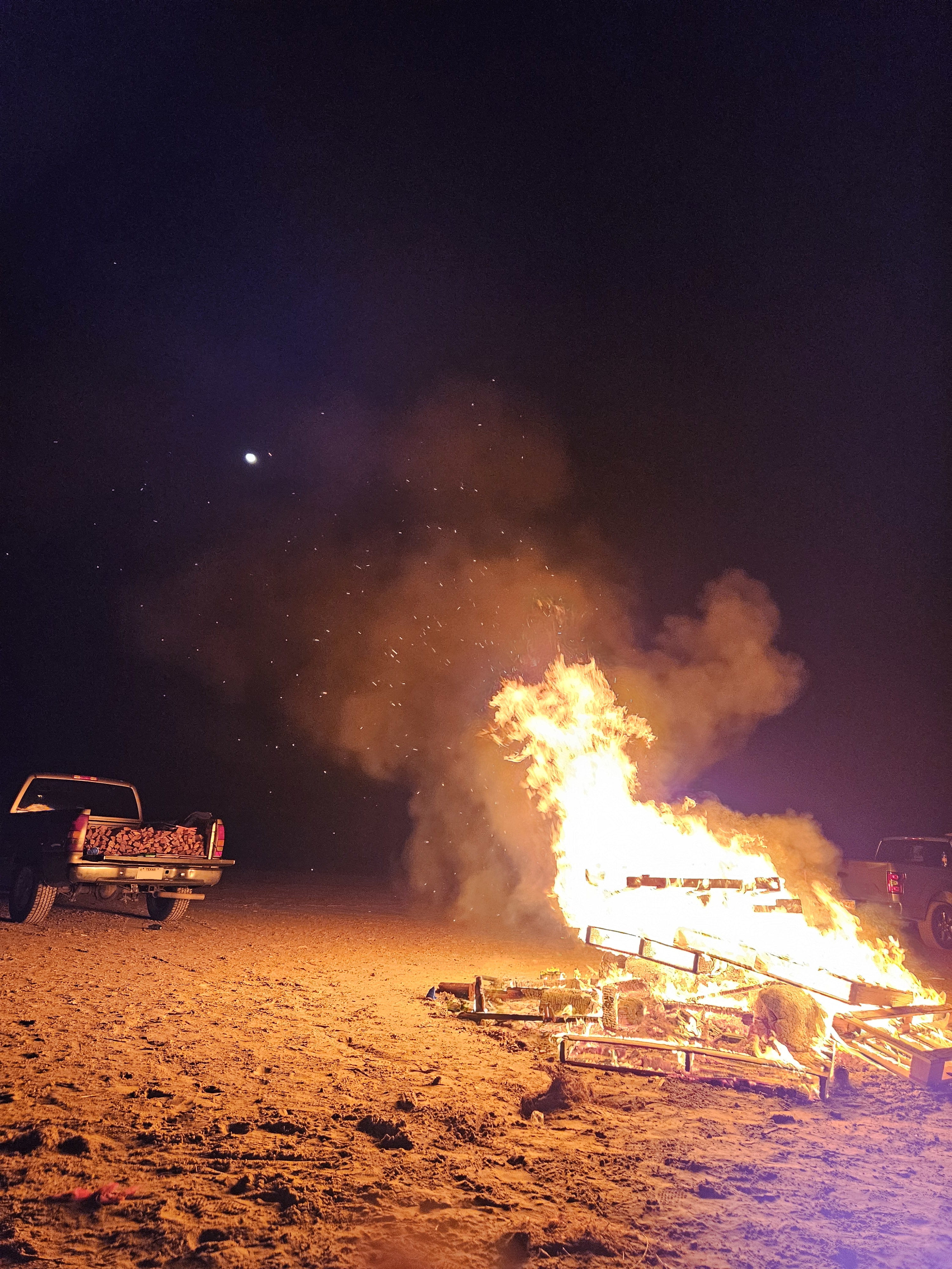 beach fire